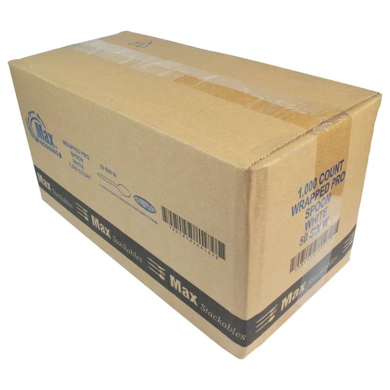 Spoon PP White Heavy Duty Individually Wrapped 1000/Case