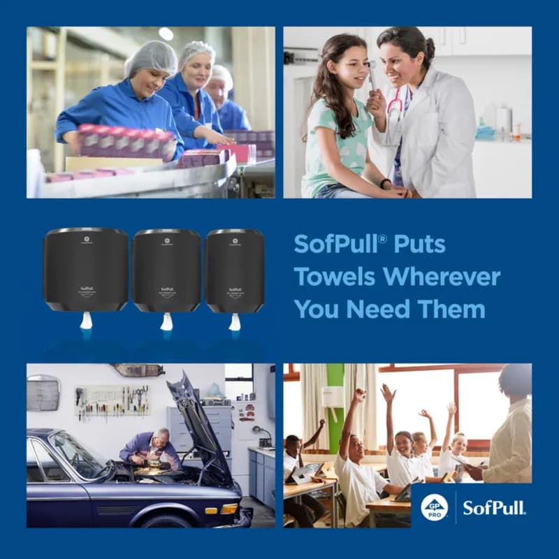 Sofpull® Roll Paper Towel 14.8X7.8 IN 1PLY White Centerpull 324 Sheets/Roll 6 Rolls/Case 1944 Sheets/Case