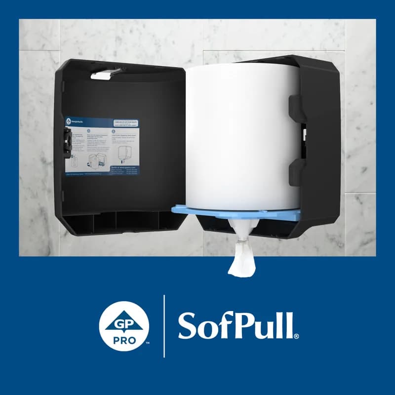 Sofpull® Roll Paper Towel 14.8X7.8 IN 1PLY White Centerpull 324 Sheets/Roll 6 Rolls/Case 1944 Sheets/Case