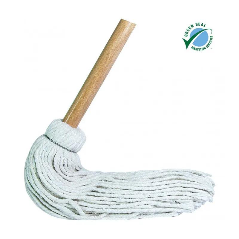 Deck Mop #32 1.125IN White Wood Cotton Metal Free 6/Case