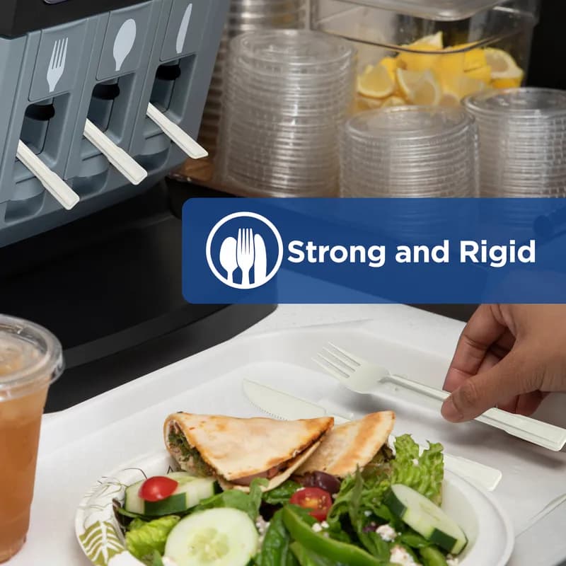 Dixie® Ultra SmartStock® Series-T Fork PLA Natural Refill 960/Case