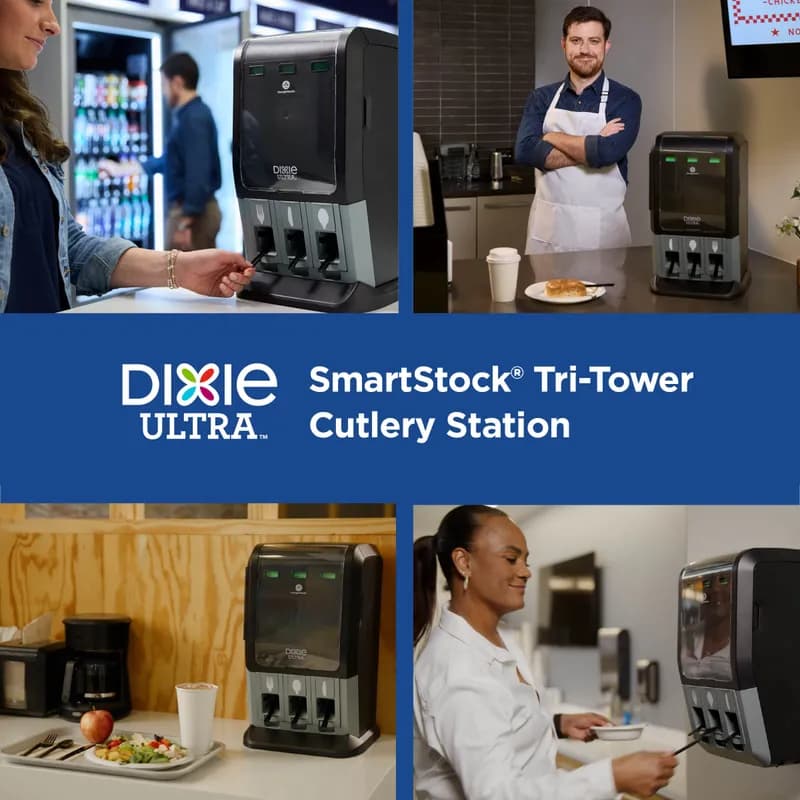 Dixie® Ultra SmartStock® Series-T Fork PLA Natural Refill 960/Case