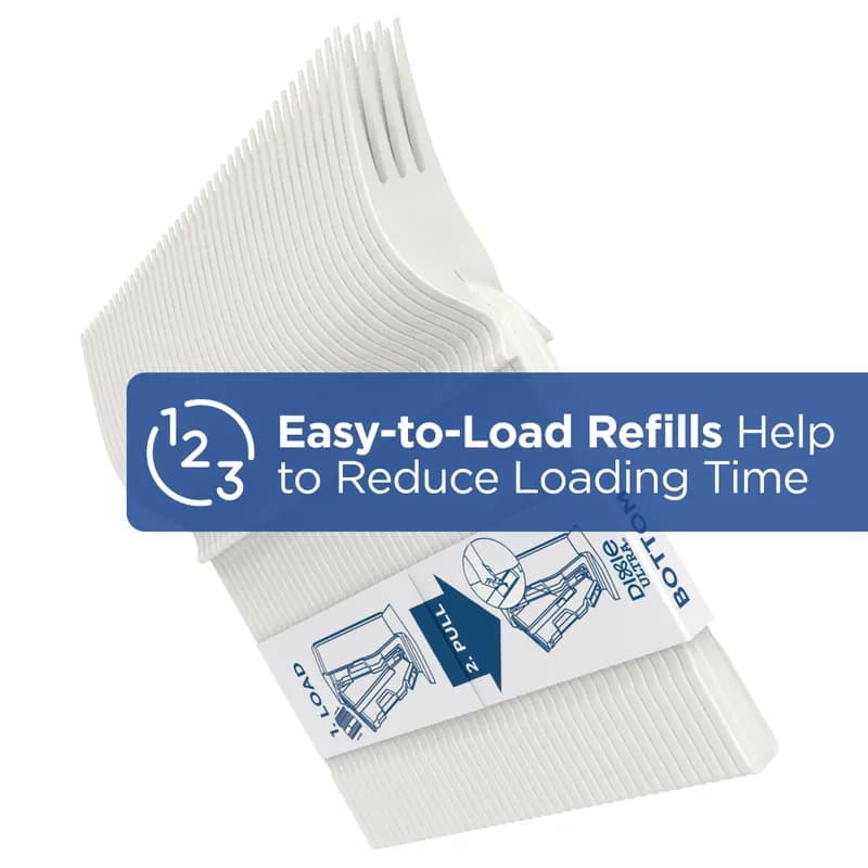 Dixie® Ultra SmartStock® Series-T Fork PLA Natural Refill 960/Case