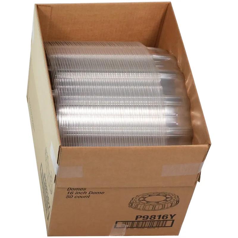 ClearView® Lid Dome 16X3.5 IN OPS Clear Round For Container 50/Case
