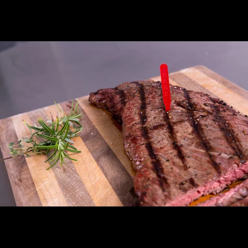 Rare Steak Marker 3 IN Plastic Red 1000 Count/Pack 5 Packs/Case 5000 Count/Case