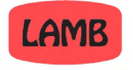 Lamb Label 1000/Roll