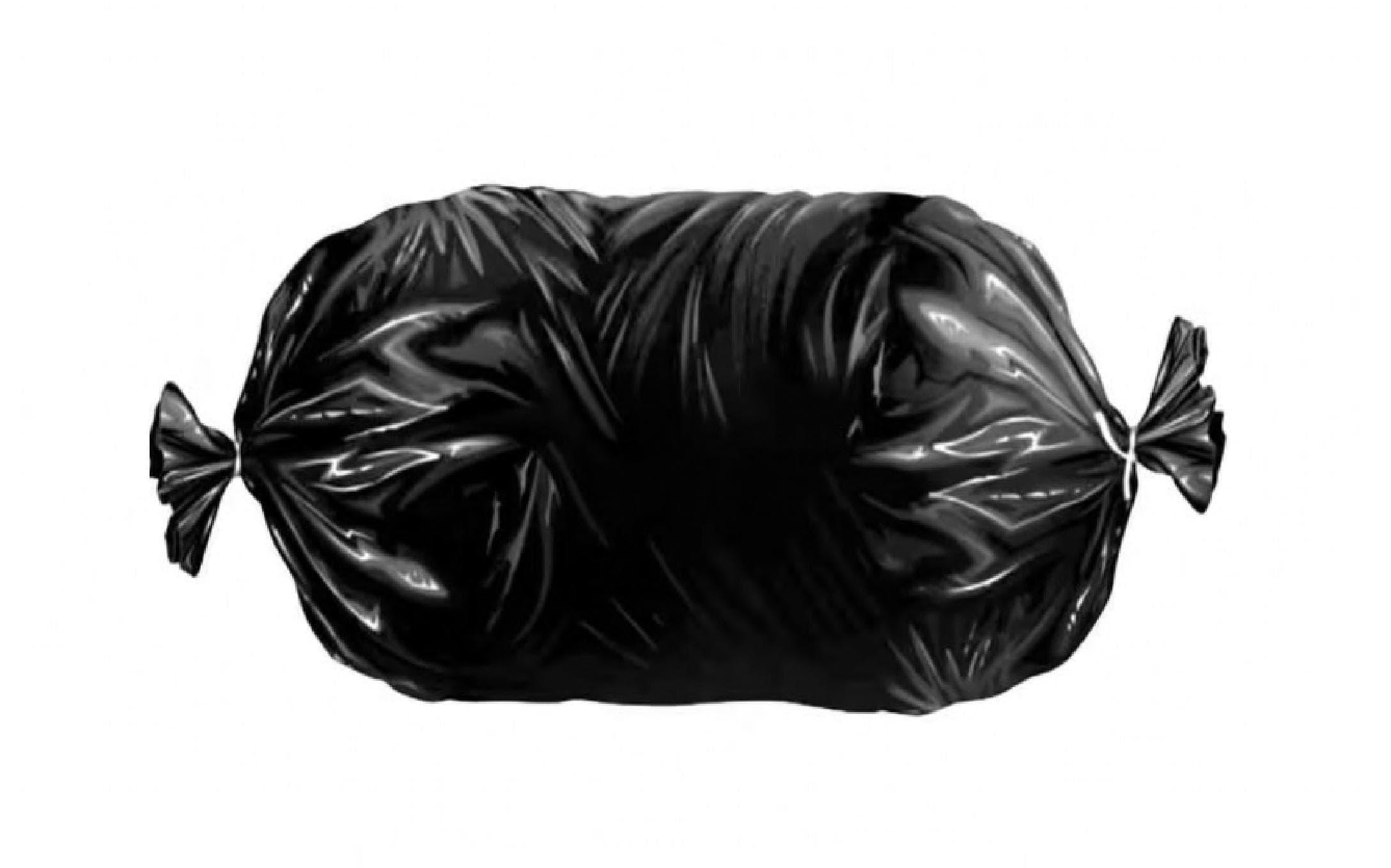 Compactor Bag Liner Black 3.5MIL Tubing Roll 1/Roll