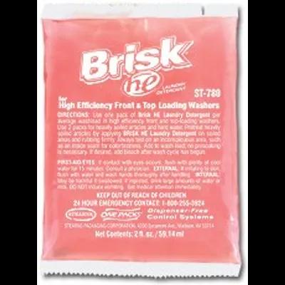 Brisk® Floral Laundry Detergent 2 FLOZ Liquid High-Efficiency 72/Case