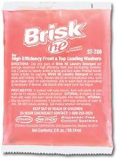 Brisk® Floral Laundry Detergent 2 FLOZ Liquid High-Efficiency 72/Case