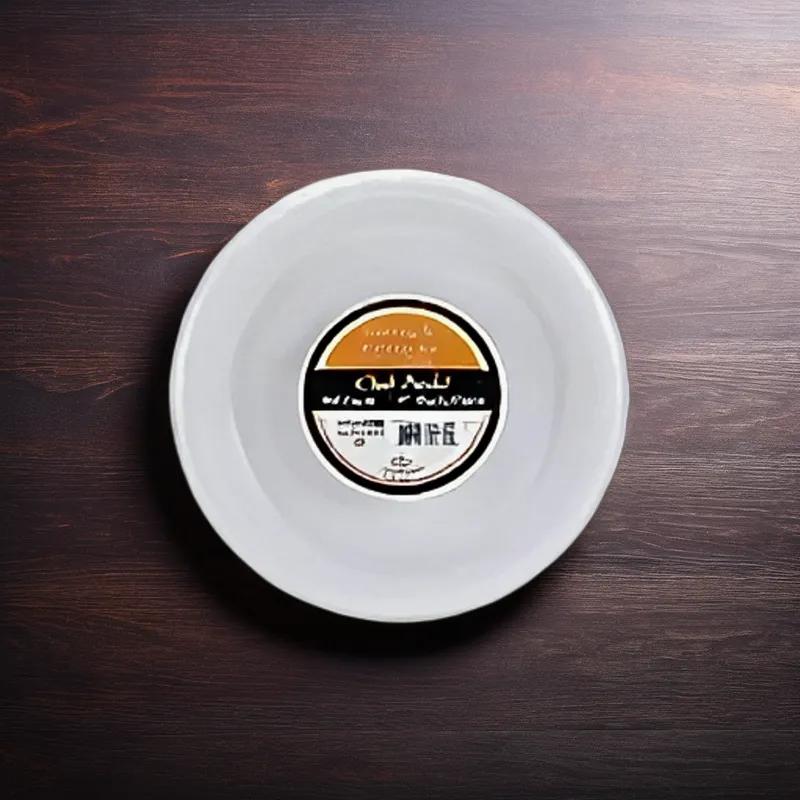 Plate 7 IN Plastic White Round Heavy Duty 1000/Case