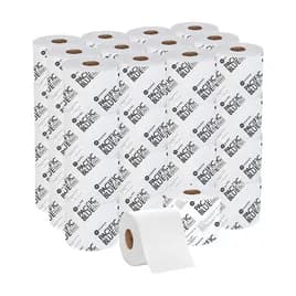 Pacific Blue Basic Toilet Paper & Tissue Roll 4X3.8 IN 1PLY White Standard 1500 Sheets/Roll 48 Rolls/Case