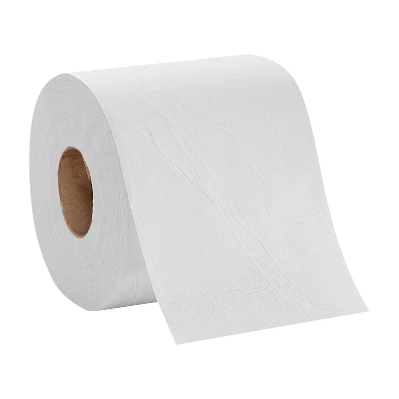 Pacific Blue Basic Toilet Paper & Tissue Roll 4X3.8 IN 1PLY White Standard 1500 Sheets/Roll 48 Rolls/Case