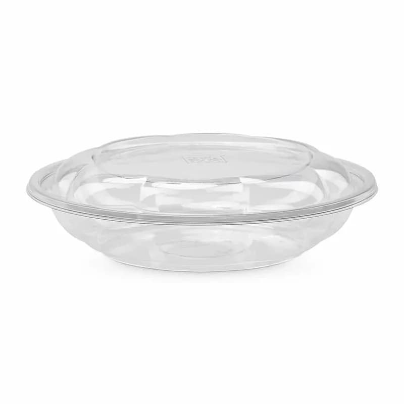 The BOTTLEBOX ® Salad Bowl & Lid Combo 48 OZ PET Clear Round 140/Case