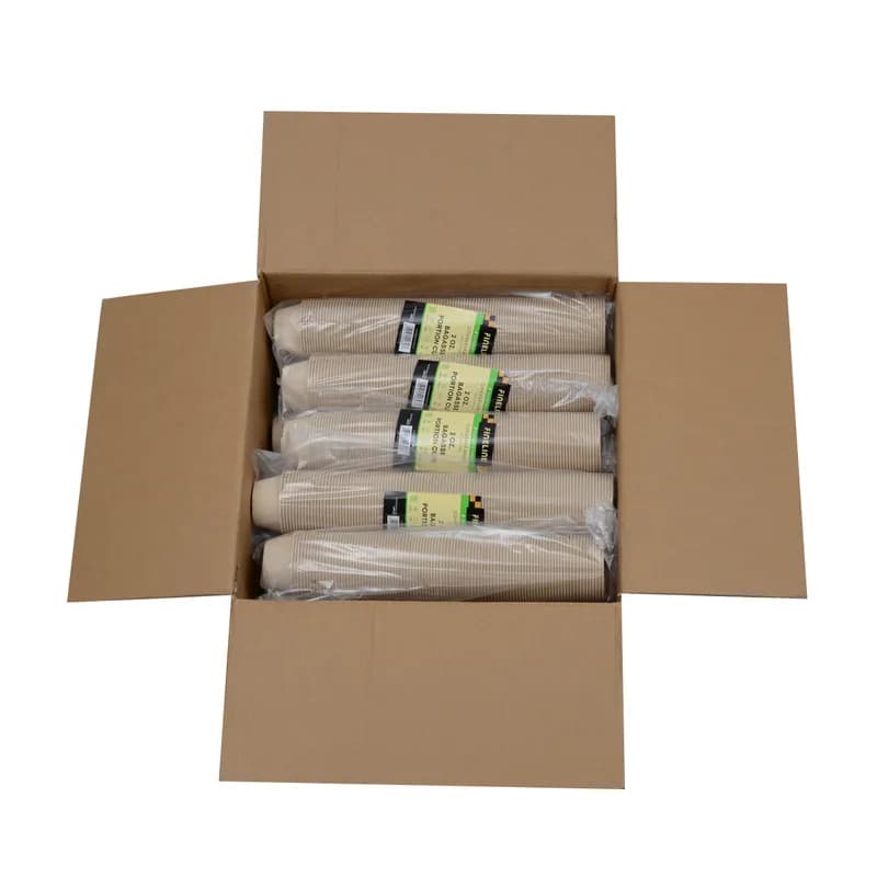 Conserveware Souffle & Portion Cup 2 OZ Molded Fiber White Round 2500/Case