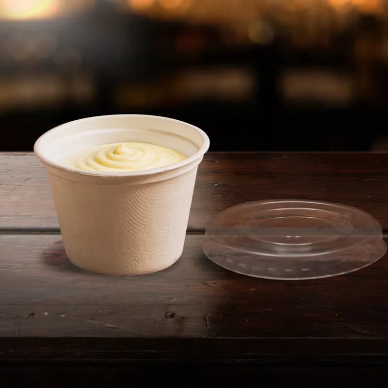 Conserveware Souffle & Portion Cup 2 OZ Molded Fiber White Round 2500/Case