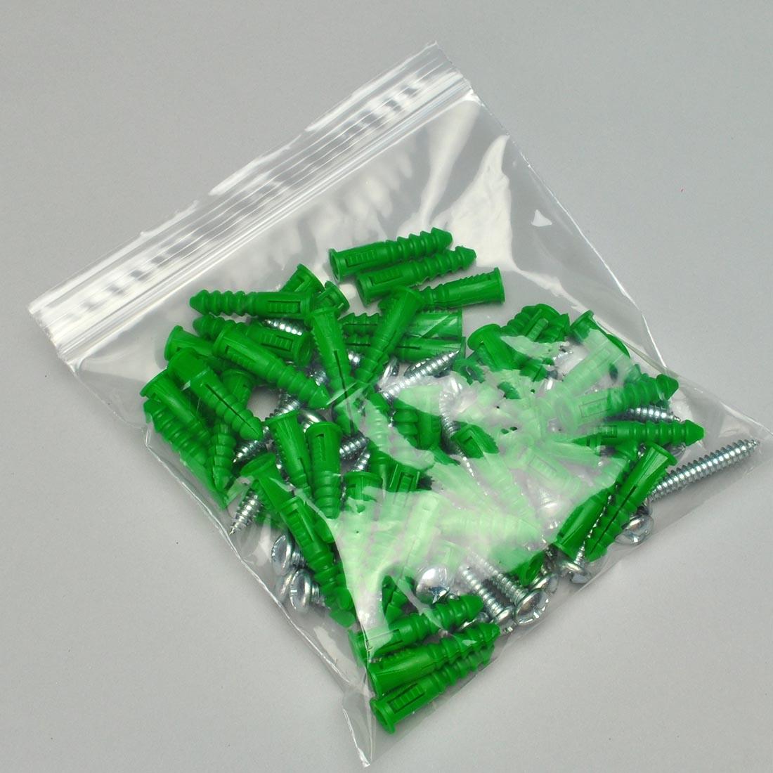 Bag 6X10 IN Low-Density Polyethylene (LDPE) 4MIL Clear With Single Track Top Seal Zipper Closure 1000/Case