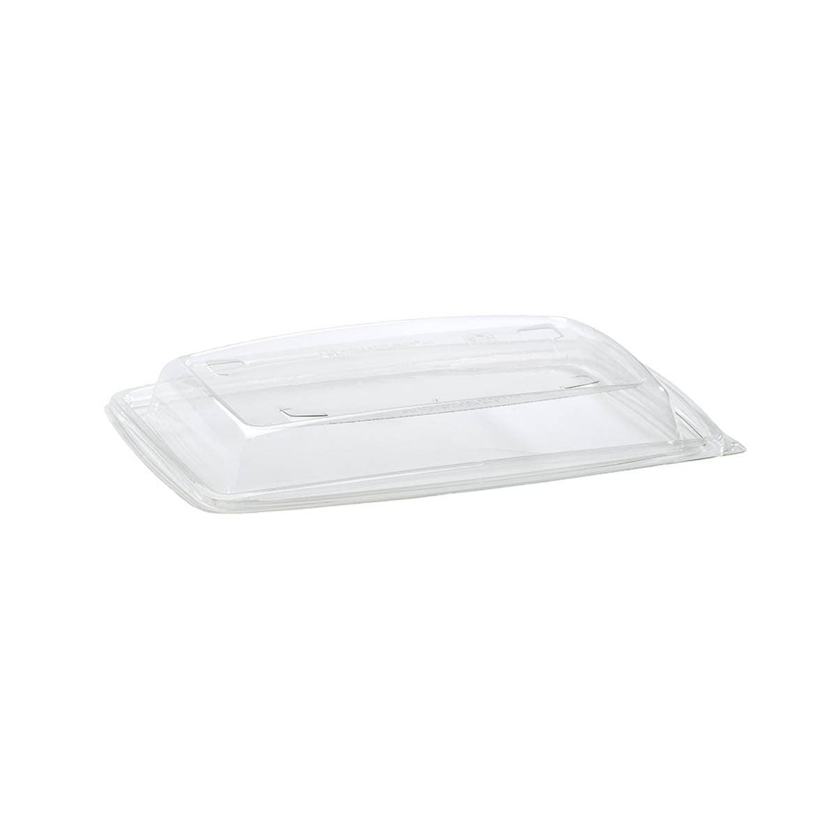 The BOTTLEBOX ® Lid 10.3X7.3X1.2 IN RPET Clear For 28 OZ Container Vented 400/Case