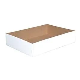 Donut Box 14X10X3 IN Clay-Coated Kraft Board White Kraft Rectangle Automatic 200/Bundle