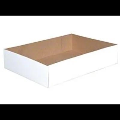 Donut Box 14X10X3 IN Clay-Coated Kraft Board White Kraft Rectangle Automatic 200/Bundle