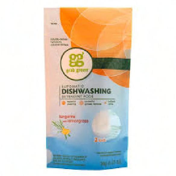 Grab Green Tangerine Dishmachine Detergent Pod 250/Case