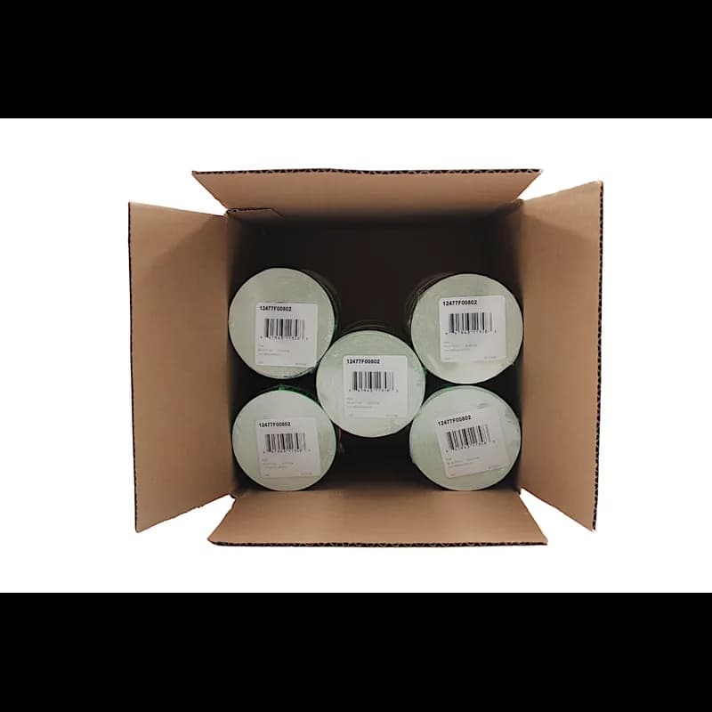 Ripe Label Black Fluorescent Green Short Oval Dayglo 1000/Roll