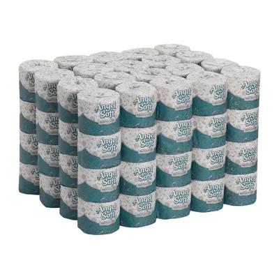 Angel Soft Professional® Toilet Paper & Tissue Roll 4.05X4 IN 2PLY White Embossed 450 Sheets/Roll 80 Rolls/Case