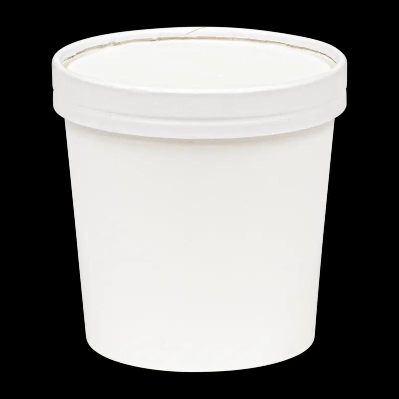 Soup Food Container 24 OZ SBS Paperboard White Leak Resistant 500/Case