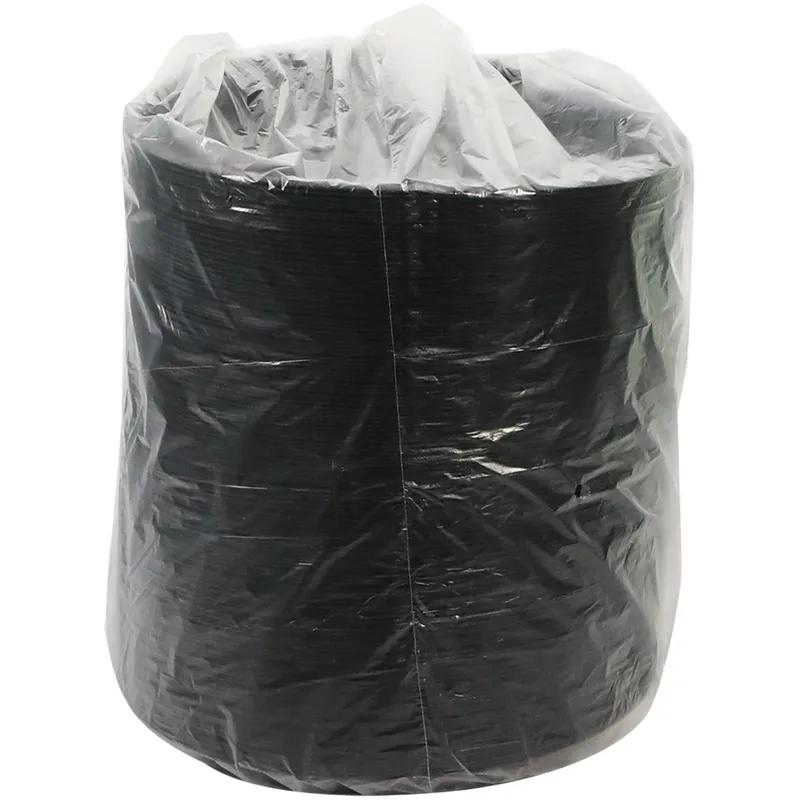 Plate 10X1 IN 3 Compartment Polystyrene Foam Black Laminated 540/Case