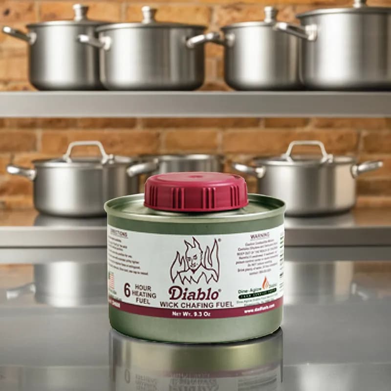 Diablo Chafing Fuel 6-HR Double Wide Wick 6-Hour 24/Case