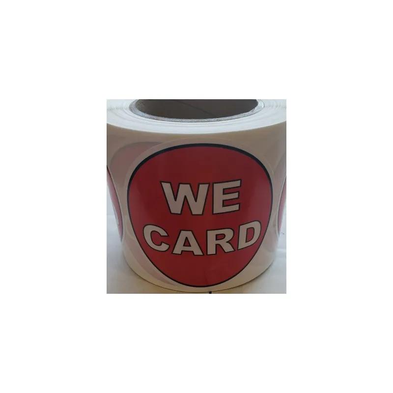 We Card Label 4 IN 500CT 1/Roll