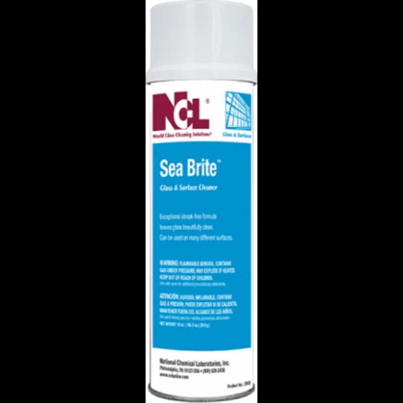 Sea Brite Clean Fresh Glass Cleaner 18 FLOZ Multi Surface Aerosol Foam Multi-Purpose 12/Case