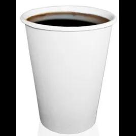 Hot Cup 8 OZ Single Wall Poly-Coated Paper White 1000/Case