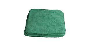 Cleaning Cloth 16X16 IN Microfiber Green 300 GSM 12/Pack