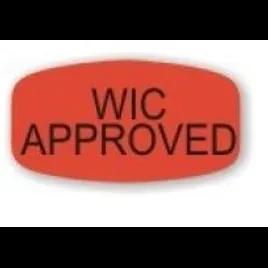 WIC Approved Label Dayglo 1000/Roll