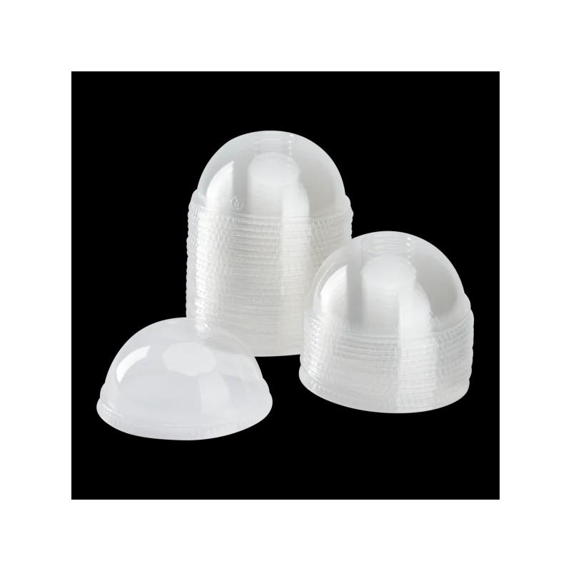 Karat® Lid Dome 3.86 IN PET Clear For 12-24 OZ Cold Cup With Hole 1000/Case