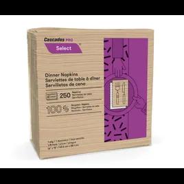 Cascades PRO Select® Dinner Napkins 16X15.5 IN Kraft Paper 1PLY 1/8 Fold 3000/Case