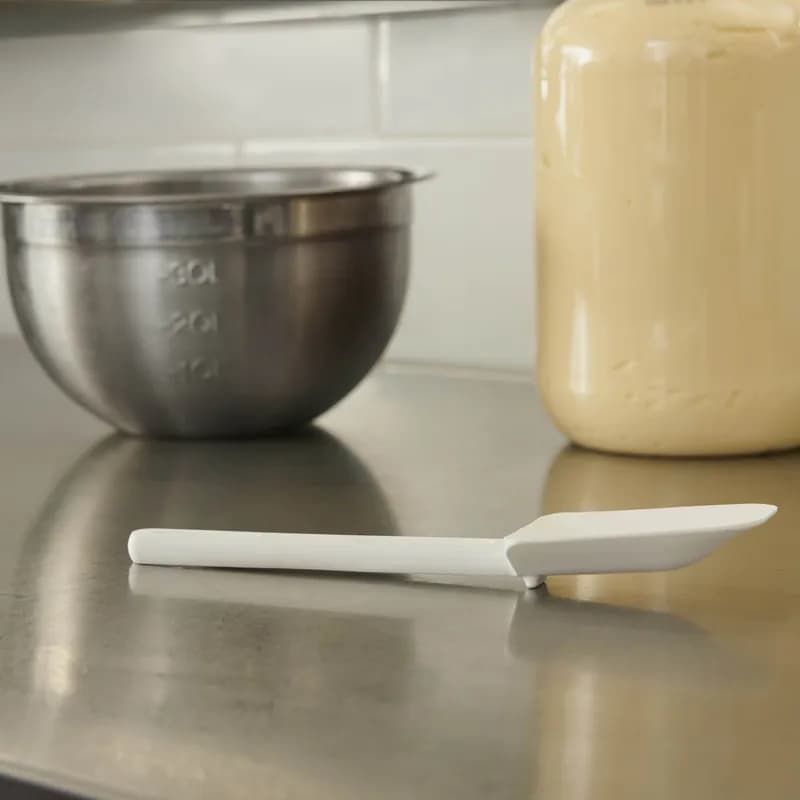 Cold Spoon Spatula 9.50 IN Silicone White 1/Each
