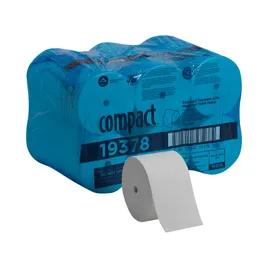 Compact® Toilet Paper & Tissue Roll 4X3.8 IN 2PLY White Coreless High Capacity 1500 Sheets/Roll 18 Rolls/Case