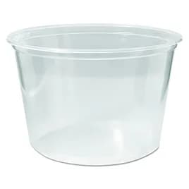 Deli Container Base 16 OZ Plastic Clear 500/Case