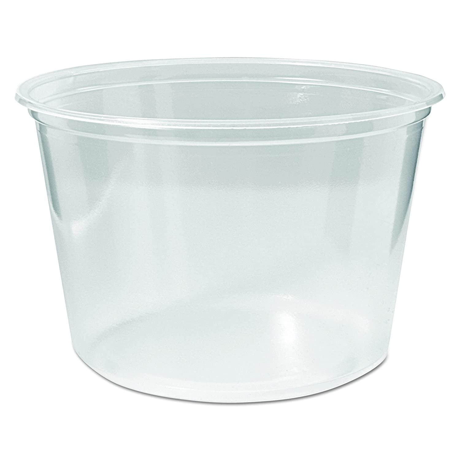 Deli Container Base 16 OZ Plastic Clear 500/Case