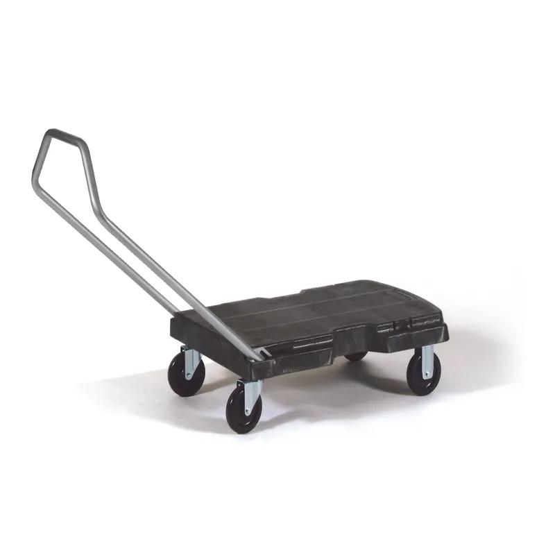 Triple Trolley Cart 32.5X20.5X38 IN 500 LB Black Gray Resin 5 IN TPR Caster 1/Each
