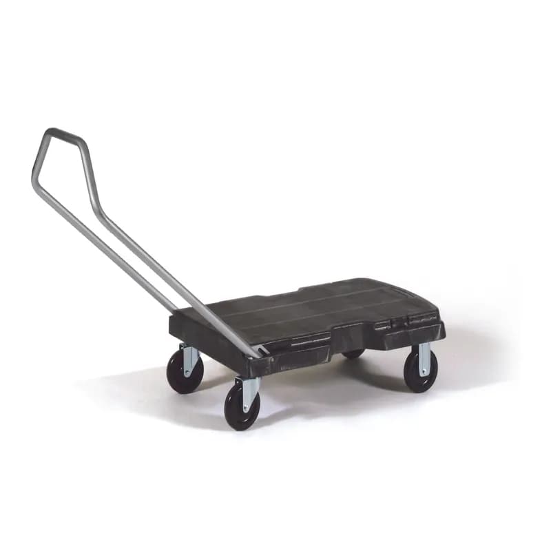 Triple Trolley Cart 32.5X20.5X38 IN 500 LB Black Gray Resin 5 IN TPR Caster 1/Each