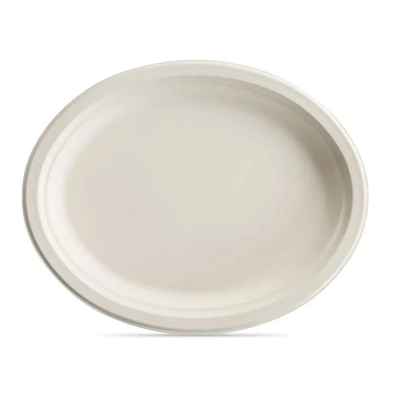 PaperPro® Naturals Serving Tray Base 12.5X9.75 IN Molded Fiber Kraft Oval 500/Case