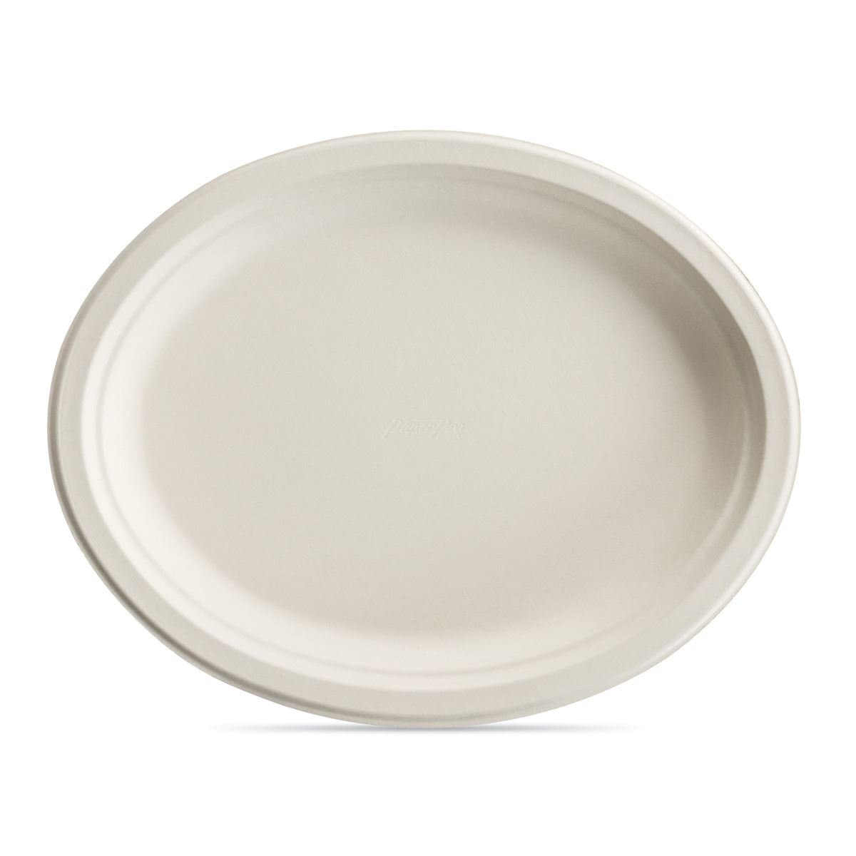 PaperPro® Naturals Serving Tray Base 12.5X9.75 IN Molded Fiber Kraft Oval 500/Case