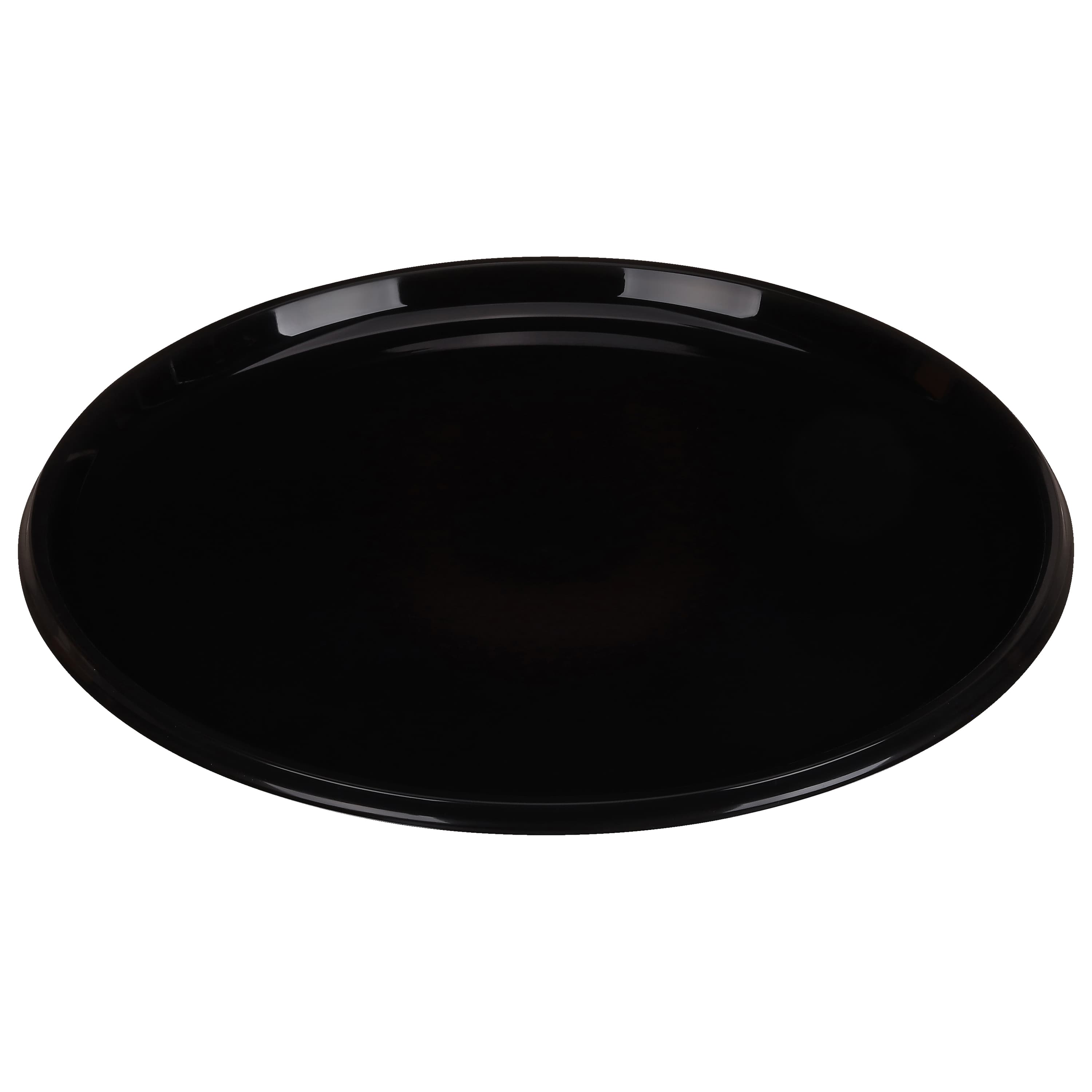 SturdiWare® Serving Tray Base 18X0.63 IN PS Black Round 36/Case