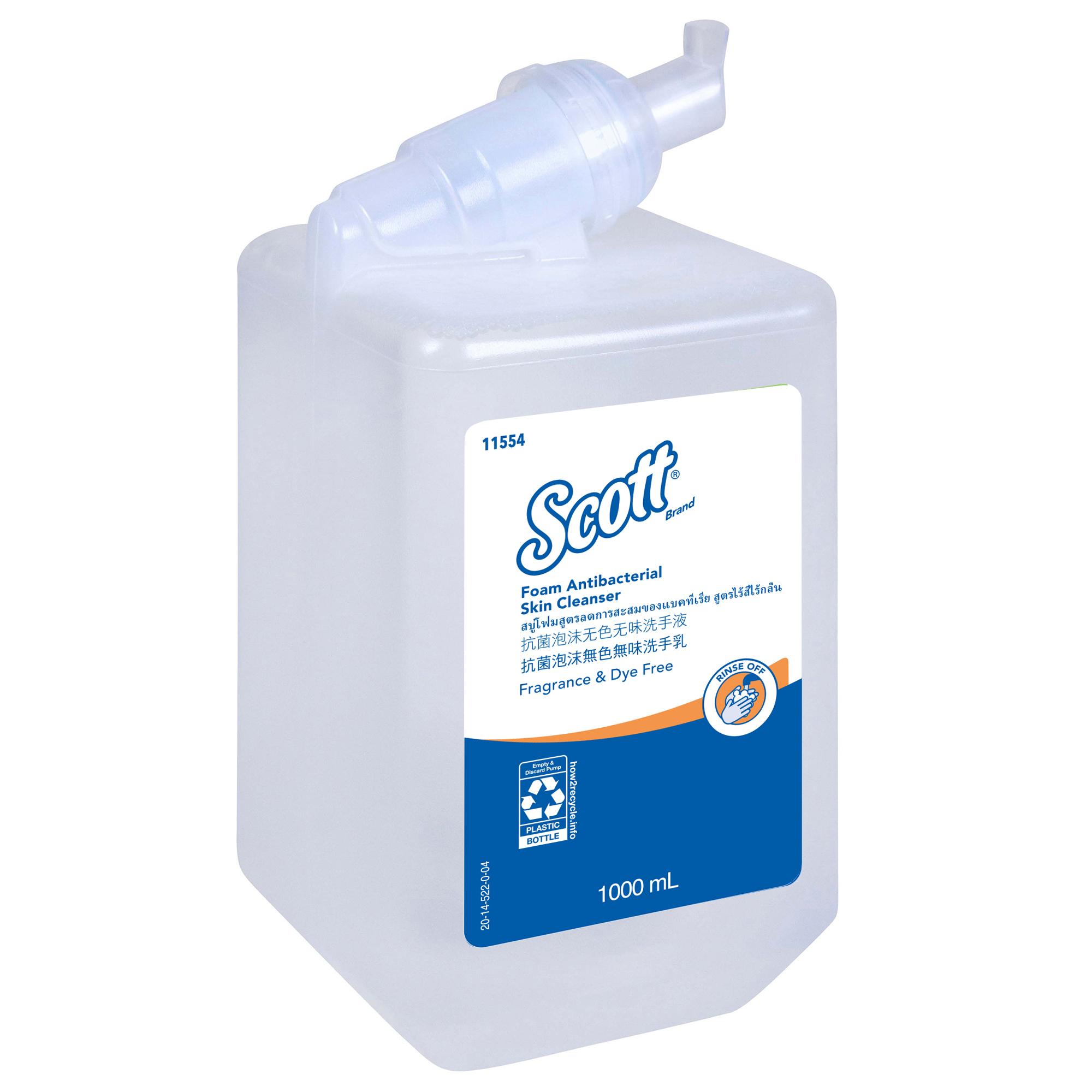 Scott® Hand Soap Foam 1 L Unscented Fragrance Free Clear Luxury 6/Case