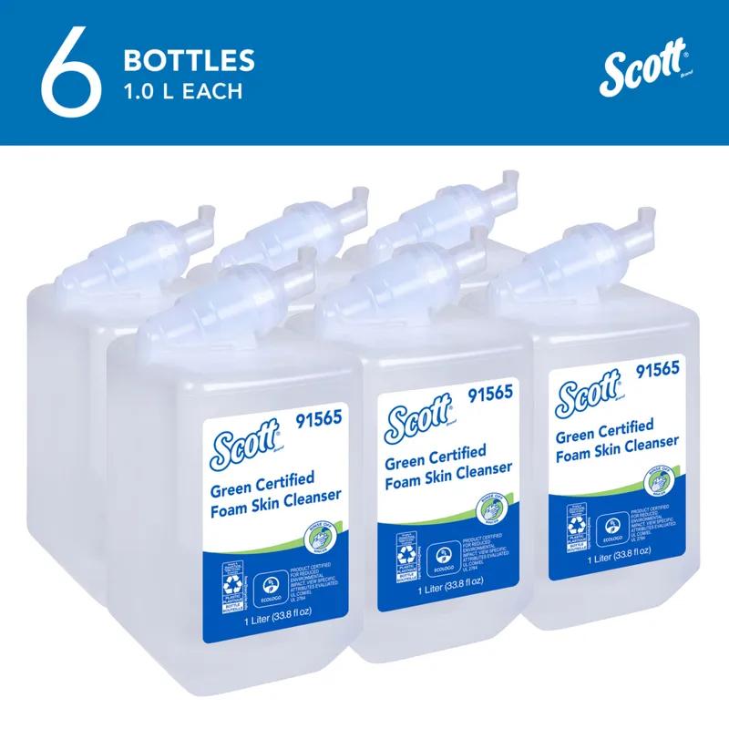Scott® Hand Soap Foam 1 L Unscented Fragrance Free Clear Luxury 6/Case
