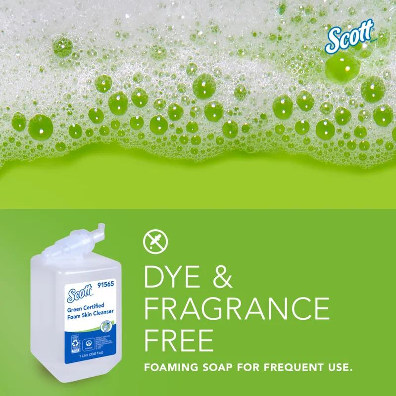 Scott® Hand Soap Foam 1 L Unscented Fragrance Free Clear Luxury 6/Case
