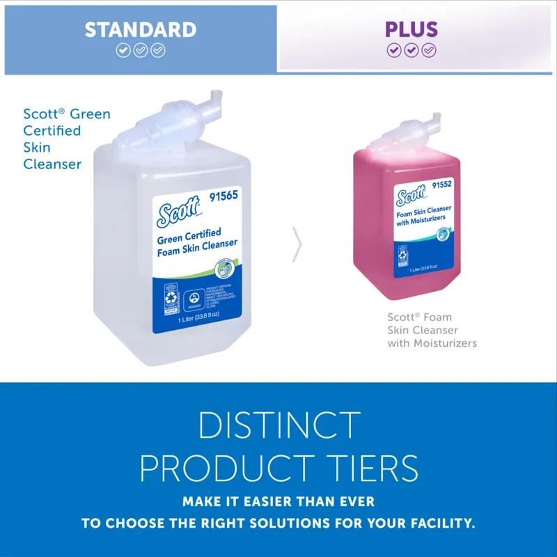 Scott® Hand Soap Foam 1 L Unscented Fragrance Free Clear Luxury 6/Case