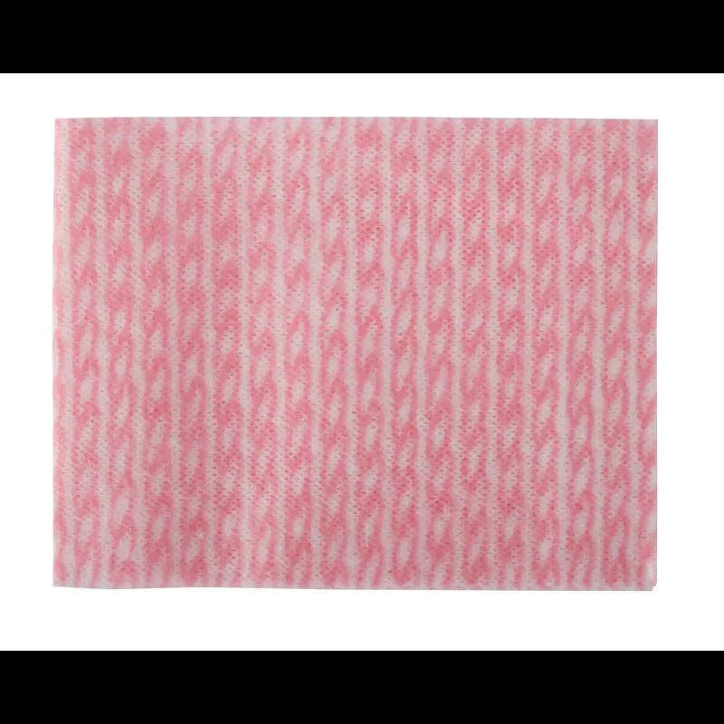 Dixie® R500 Foodservice Towel Medium Duty Rayon Polyester White Pink 1/4 Fold 240 Count/Box